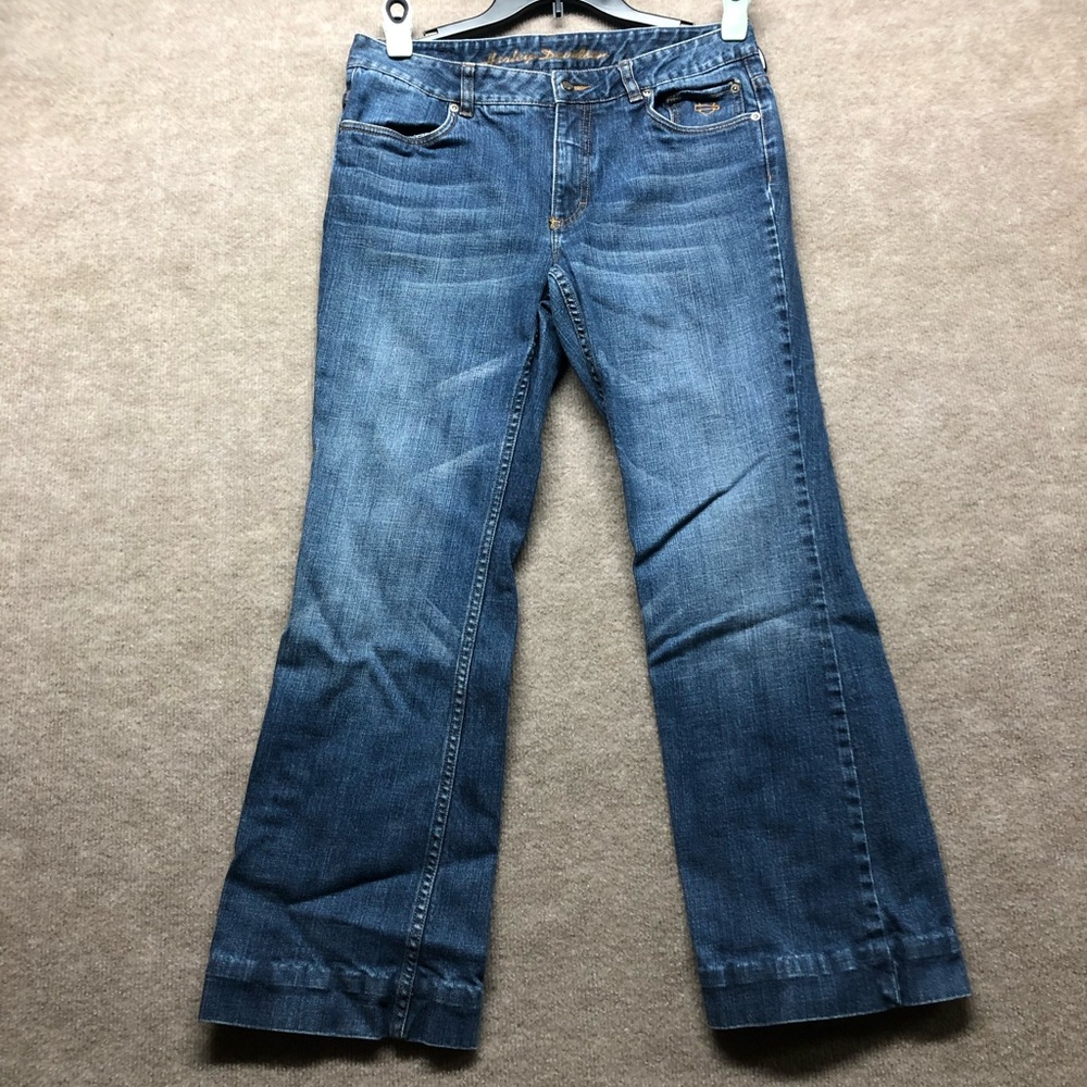 Harley-Davidson Women's Blue Flare Jeans